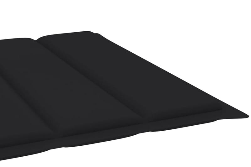 Solsängsdyna svart 200x60x3 cm tyg - Svart - Utemöbler - Dynor - Solsängsdynor