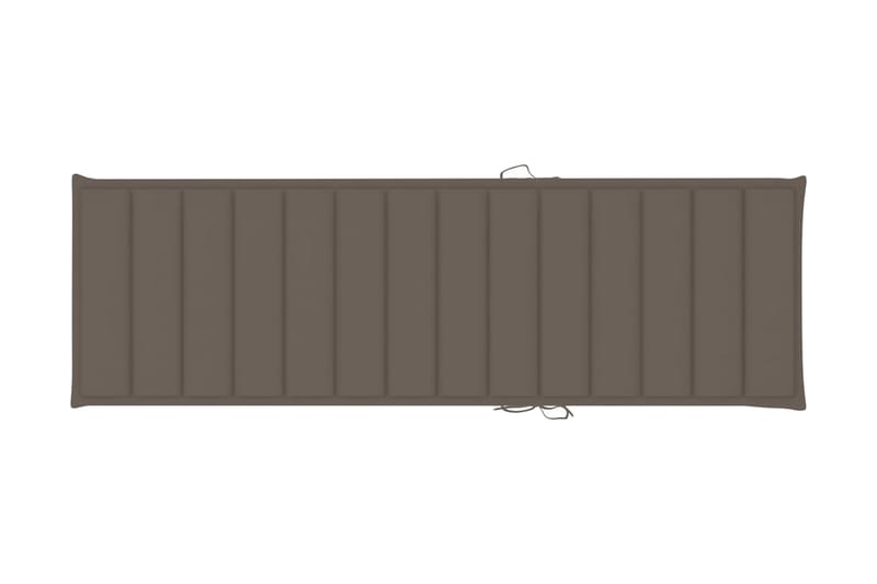 Solsängsdyna taupe 200x70x3 cm tyg - Brun - Utemöbler - Dynor - Solsängsdynor
