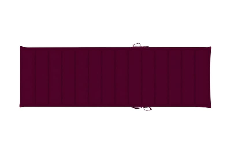 Solsängsdyna vinröd 200x60x3 cm tyg - Röd - Utemöbler - Dynor - Solsängsdynor