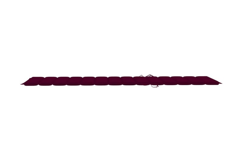 Solsängsdyna vinröd 200x60x3 cm tyg - Röd - Utemöbler - Dynor - Solsängsdynor