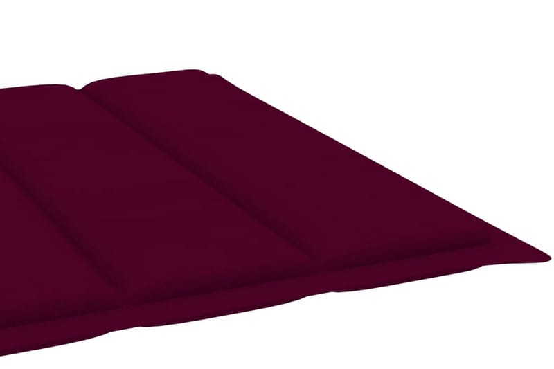 Solsängsdyna vinröd 200x60x3 cm tyg - Röd - Utemöbler - Dynor - Solsängsdynor