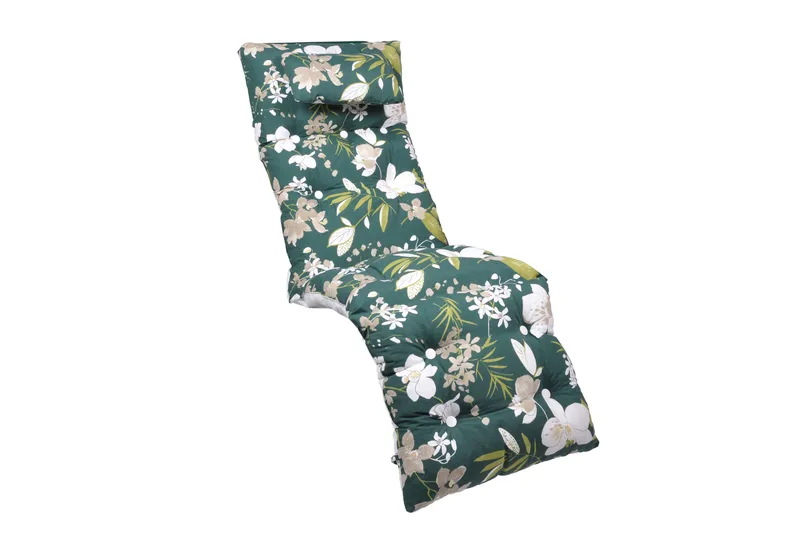 Flockstoppad Baden baden-dyna 50 Grön - FRITAB - Utemöbler - Dynor - Solstolsdynor - Baden baden dynor