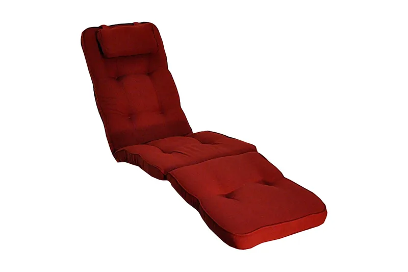 Däckstolsdyna Fritab Däckstolsdyna Woodline med nackkudde Bordeaux