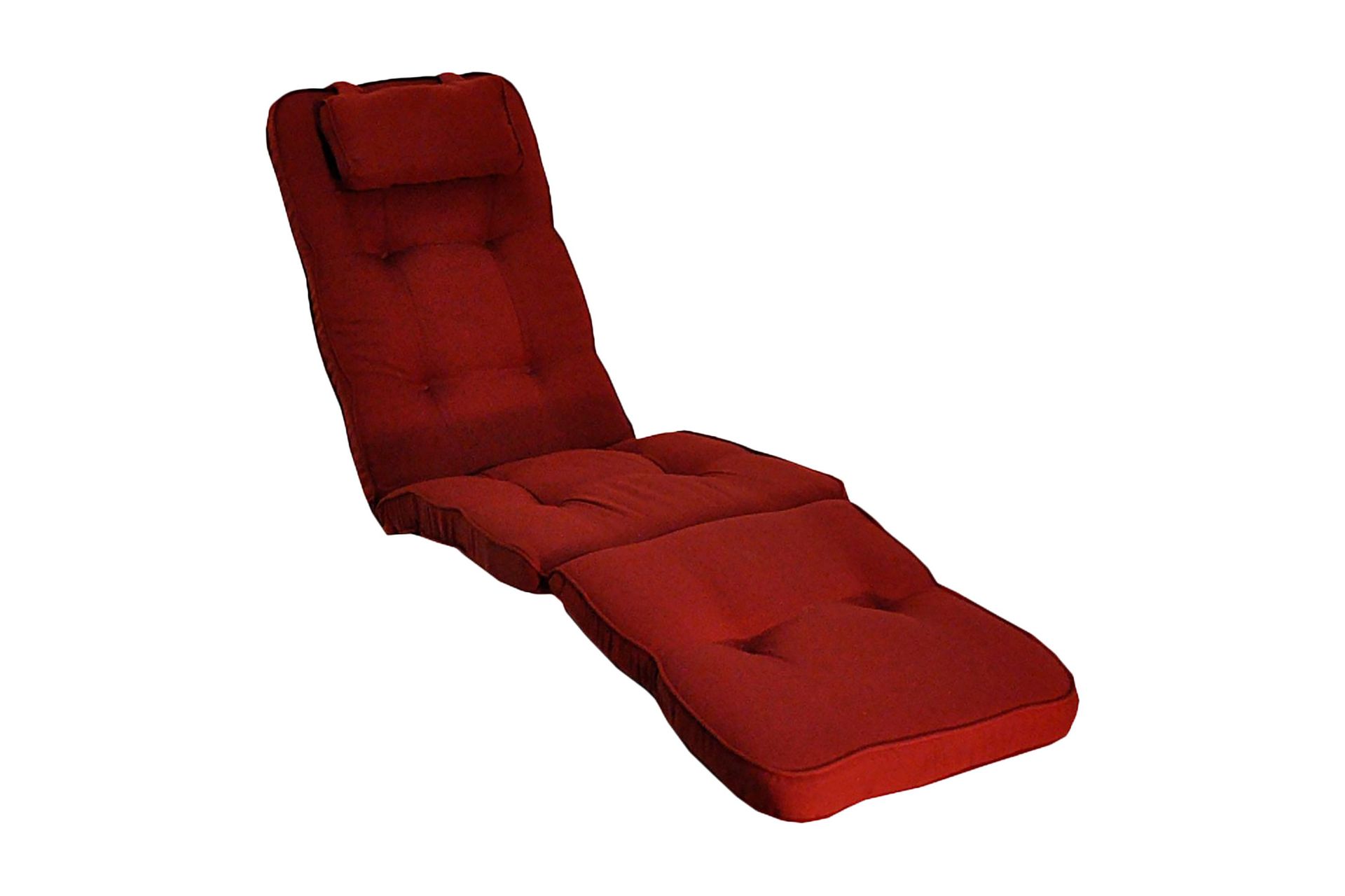 rockville däckstolsdyna med nackkudde bordeaux -