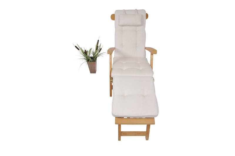 Hema Däckstolsdyna 50 cm - Vit - Utemöbler - Dynor - Solstolsdynor - Däckstolsdynor