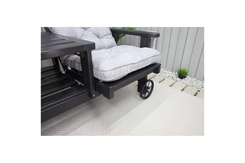 Stolskudde med ryggstöd Malmö Maxi Hög Rygg - Grå - Utemöbler - Dynor - Solstolsdynor - Däckstolsdynor