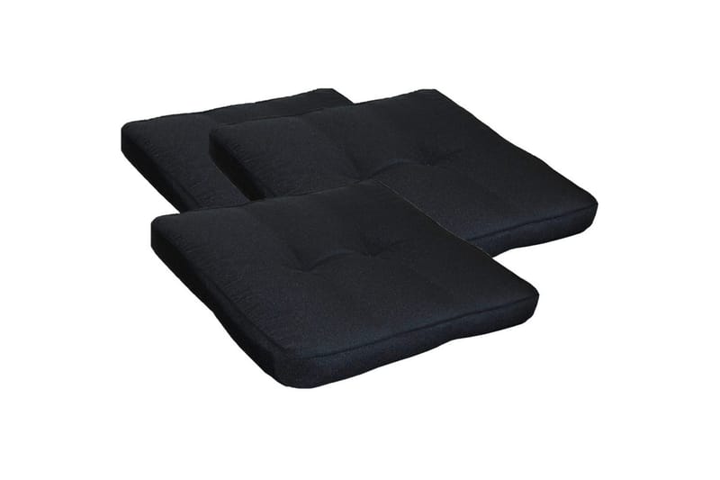 Stolskudde Excellent 3-pack Svart - Svart - Utemöbler - Dynor - Ryggdynor & sittdynor utemöbler