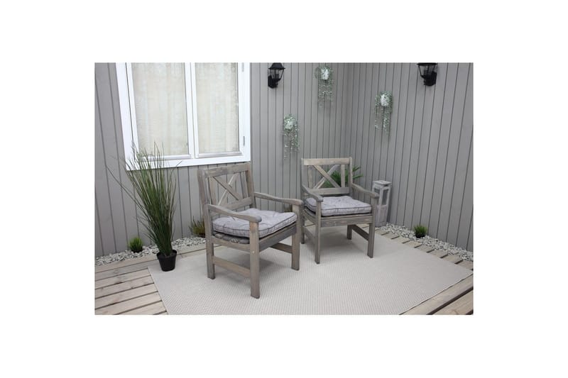 Stolskudde Malmö, grå - Utemöbler - Dynor - Ryggdynor & sittdynor utemöbler