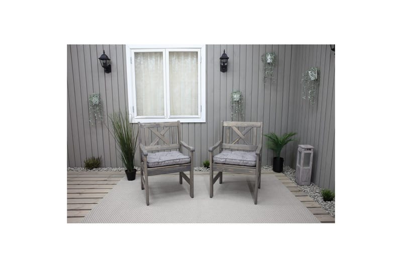 Stolskudde Malmö - Grå - Utemöbler - Dynor - Ryggdynor & sittdynor utemöbler