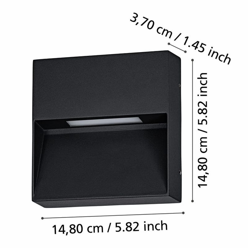 Vägglampa Utebelysning Maruggio - 15 cm - Belysning - Utomhusbelysning - Fasadbelysning