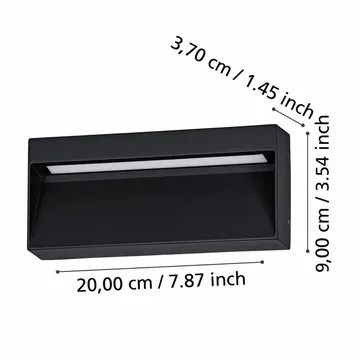Vägglampa Utebelysning Maruggio - 9 cm - Belysning - Utomhusbelysning - Fasadbelysning
