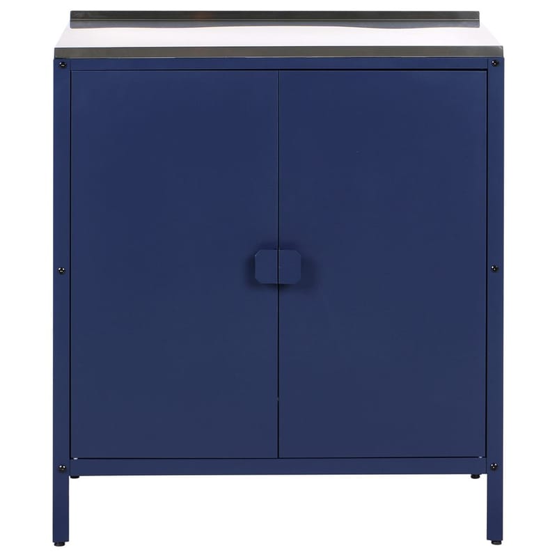 2-delat utekök med vask Vilama - Blå, Silver - Utemöbler - Grillar & matlagning utomhus - Utekök