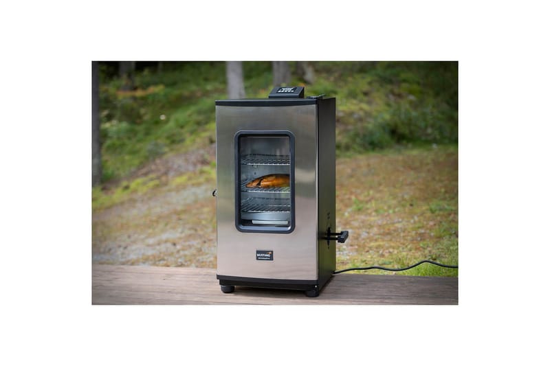Elektrisk Rökare Mustang 650W - Svart||Silver - Utemöbler - Grillar & matlagning utomhus - Rökar & rökgrill