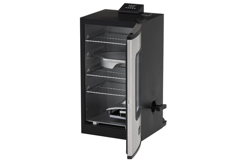 Elektrisk Rökare Mustang 650W - Svart||Silver - Utemöbler - Grillar & matlagning utomhus - Rökar & rökgrill