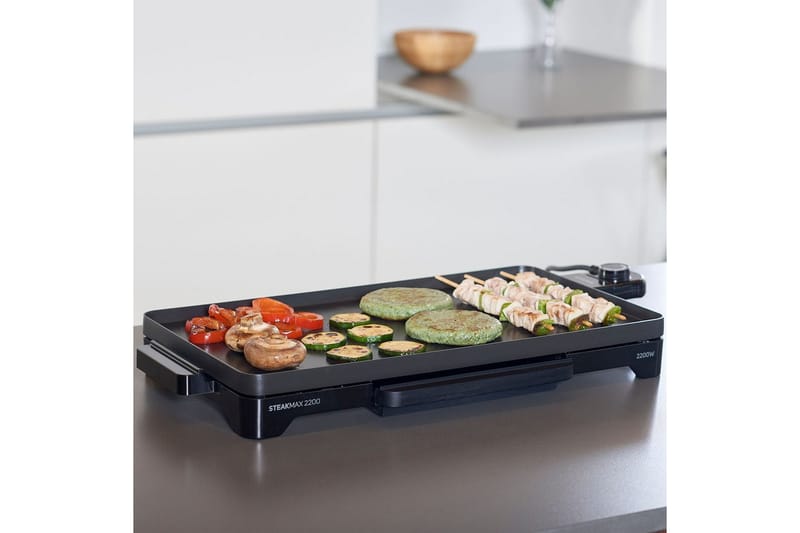 Elektrisk Stekhäll Taurus Steakmax 2200 - Svart - Utemöbler - Grillar & matlagning utomhus - Grillwok & stekhällar
