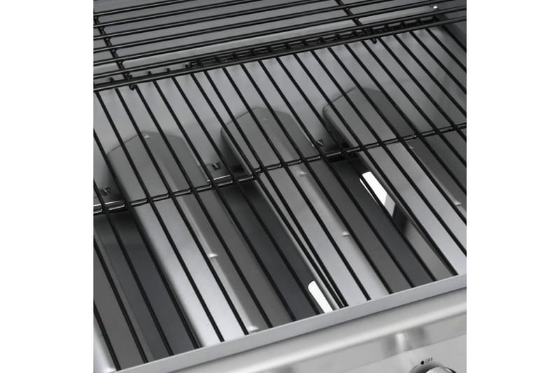 Gasolgrill 4+1 kokzoner silver - Silver - Utemöbler - Grillar & matlagning utomhus - Gasolgrill