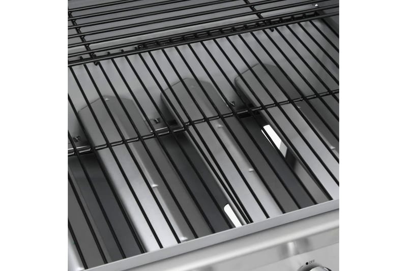 Gasolgrill 4+1 kokzoner silver - Silver - Gasolgrill