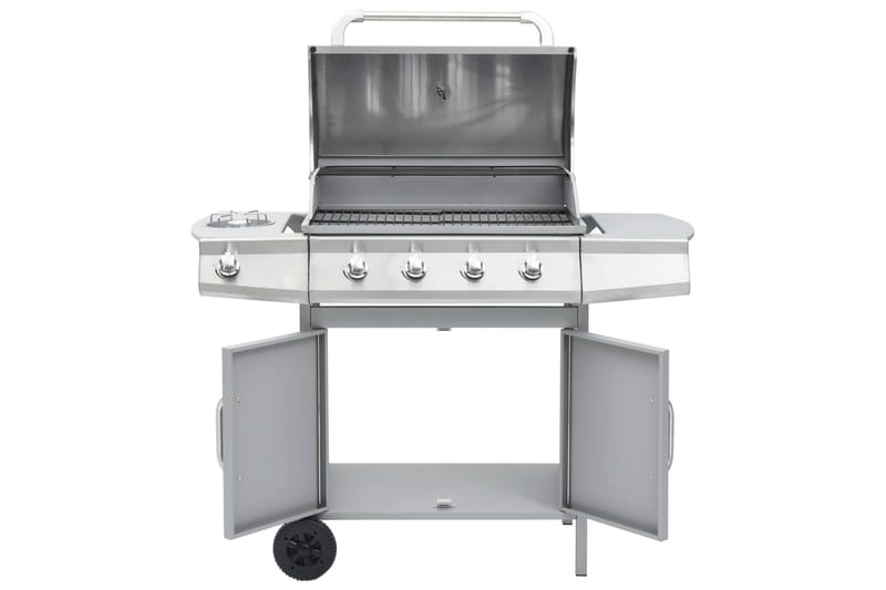 Gasolgrill 4+1 kokzoner silver - Silver - Gasolgrill