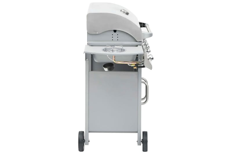 Gasolgrill 4+1 kokzoner silver - Silver - Utemöbler - Grillar & matlagning utomhus - Gasolgrill