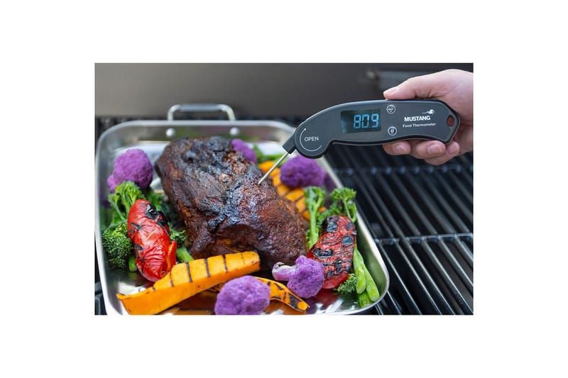 Digital Termometer Mustang Vikbar - Utemöbler - Grillar & matlagning utomhus - Grilltillbehör & grillredskap - Grilltermometer