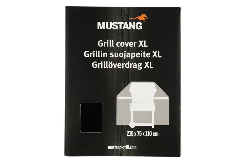 Grillöverdrag Mustang - Svart - Utemöbler - Grillar & matlagning utomhus - Grilltillbehör & grillredskap - Grillöverdrag