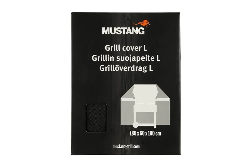 Grillöverdrag Mustang - Svart - Utemöbler - Grillar & matlagning utomhus - Grilltillbehör & grillredskap - Grillöverdrag