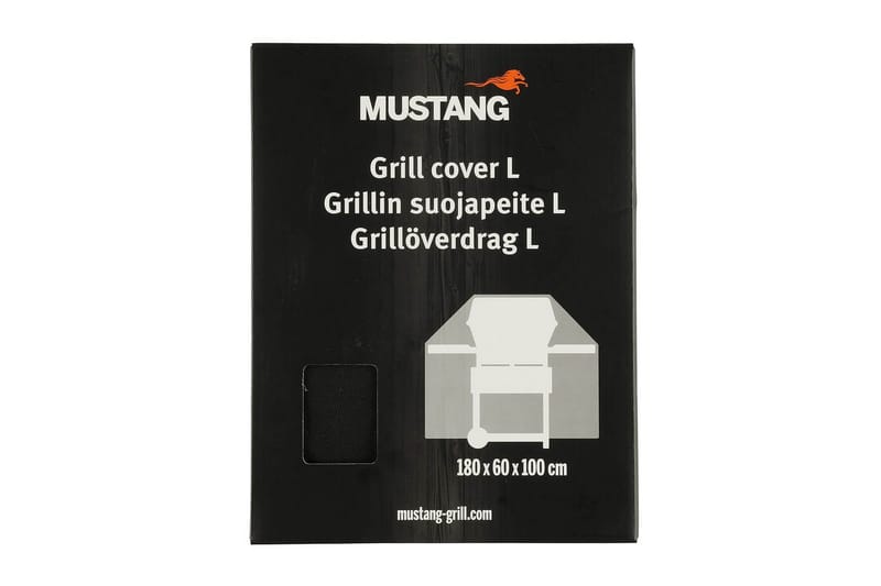Grillöverdrag Mustang - Svart - Utemöbler - Grillar & matlagning utomhus - Grilltillbehör & grillredskap - Grillöverdrag