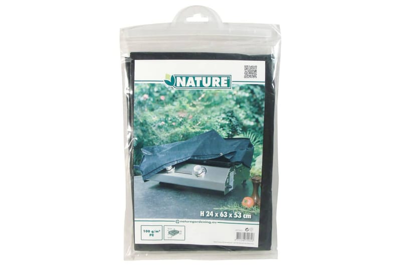 Nature Ã–verdrag för plancha-grill 63x53x24cm - Grå - Grillöverdrag