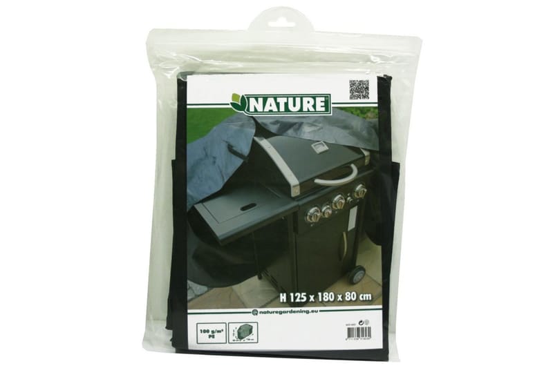 Nature Överdrag till gasolgrill 180x125x80 cm - Svart - Utemöbler - Grillar & matlagning utomhus - Grilltillbehör & grillredskap - Grillöverdrag