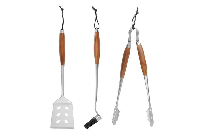 Grillset Mustang 3 Delar, Brun||Silver