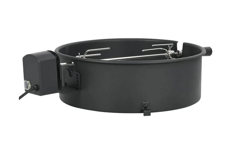 Rotisserieset med ring grill 47 cm svart - Svart - Utemöbler - Grillar & matlagning utomhus - Grilltillbehör & grillredskap - Grillställ & rotisserie