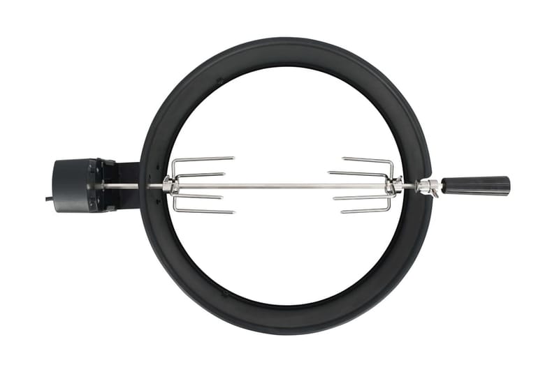 Rotisserieset med ring grill 47 cm svart - Svart - Utemöbler - Grillar & matlagning utomhus - Grilltillbehör & grillredskap - Grillställ & rotisserie