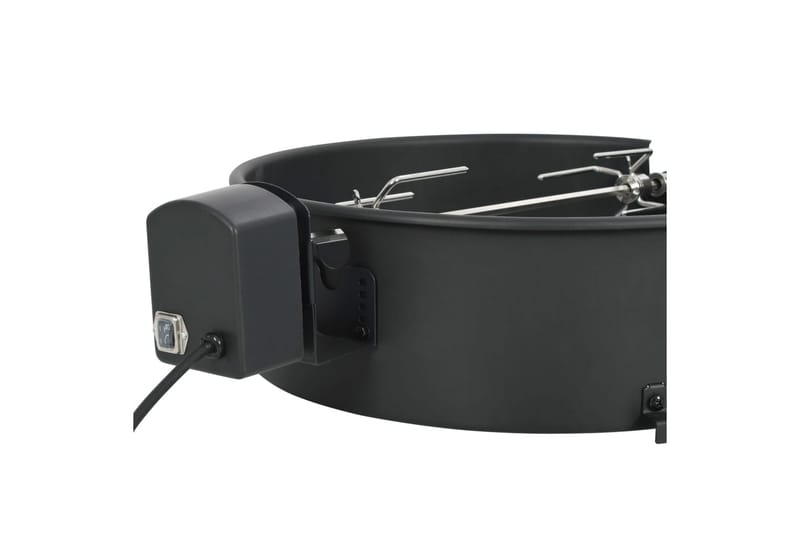 Rotisserieset med ring grill 47 cm svart - Svart - Utemöbler - Grillar & matlagning utomhus - Grilltillbehör & grillredskap - Grillställ & rotisserie