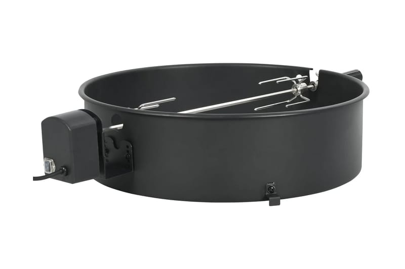 Rotisserieset med ring grill 57 cm svart - Svart - Grillställ & rotisserie