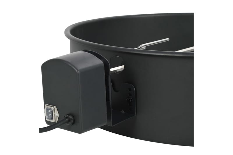 Rotisserieset med ring grill 57 cm svart - Svart - Utemöbler - Grillar & matlagning utomhus - Grilltillbehör & grillredskap - Grillställ & rotisserie