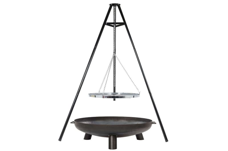 BBGRILL Stativgrill svart 172 cm BBQ TRIPOD - Utemöbler - Grillar & matlagning utomhus - Grillwok & stekhällar