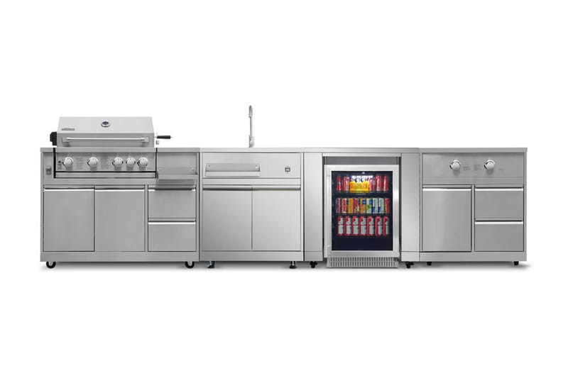 Inox Range - Modul med sidobrännare - Myoutdoorkitchen - Utemöbler - Grillar & matlagning utomhus - Grillwok & stekhällar