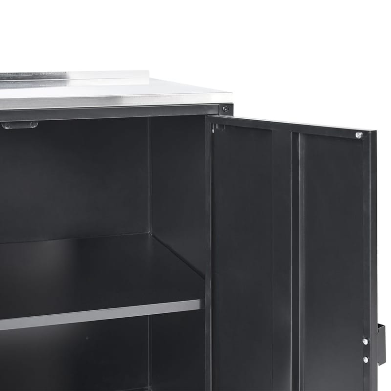 Kökskåp med vask Vilama - Svart - Utemöbler - Grillar & matlagning utomhus - Utekök