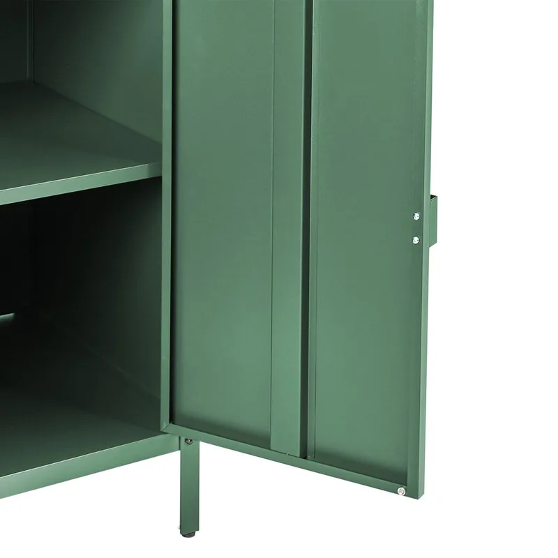 Kökskåp Vilama - Grön, Silver - Utemöbler - Grillar & matlagning utomhus - Utekök