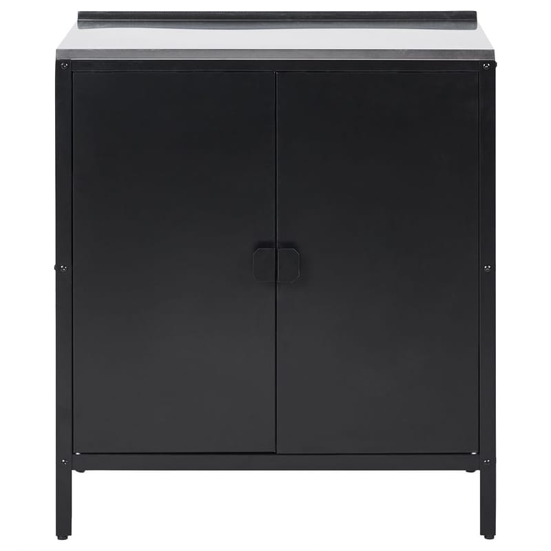 Kökskåp Vilama - Svart, Silver - Utemöbler - Grillar & matlagning utomhus - Utekök