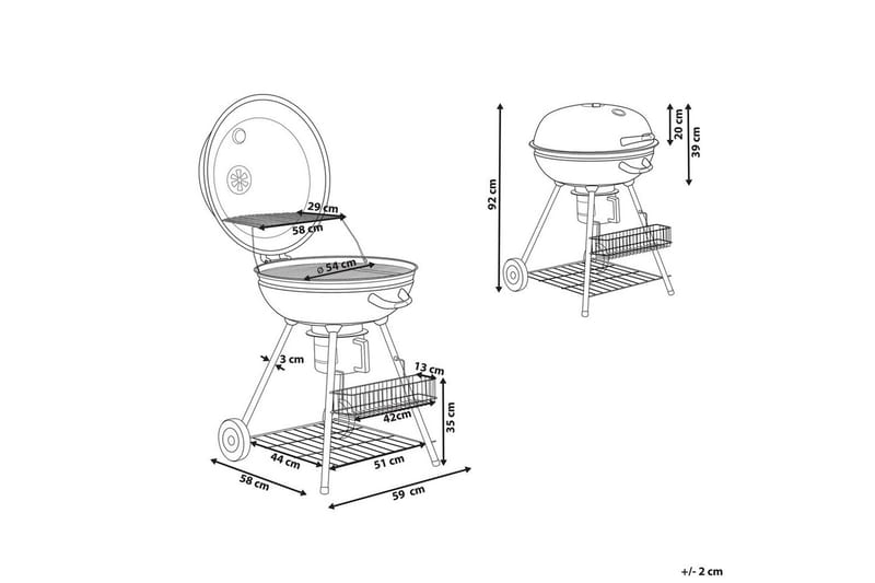 Kolgrill Marapi - Utemöbler - Grillar & matlagning utomhus - Kolgrill