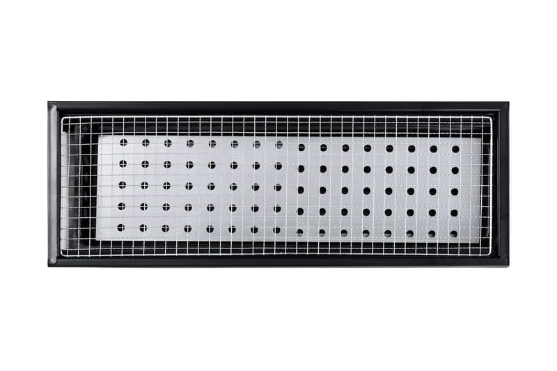 Portabel campinggrill stål 60x22,5x33 cm - Svart - Utemöbler - Grillar & matlagning utomhus - Kolgrill
