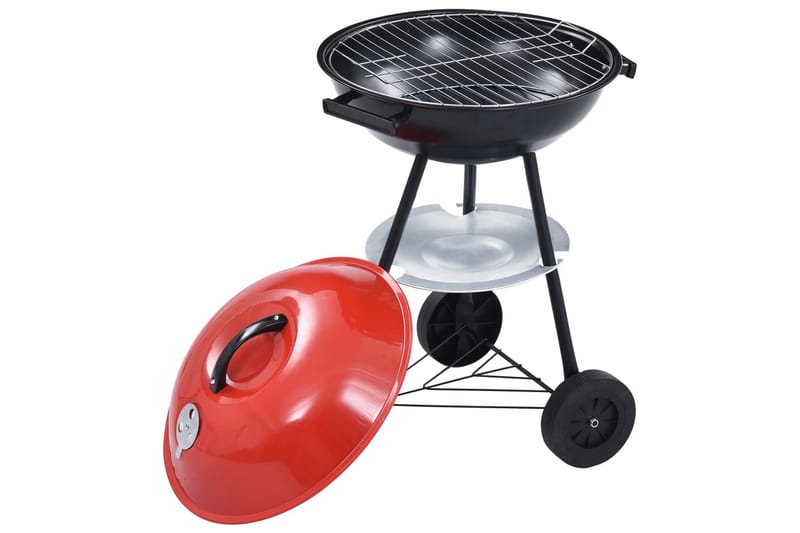 Portabel kolgrill med hjul XXL 44 cm - Flerfärgad - Utemöbler - Grillar & matlagning utomhus - Kolgrill