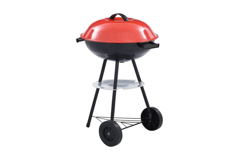 Portabel kolgrill med hjul XXL 44 cm - Flerfärgad - Kolgrill