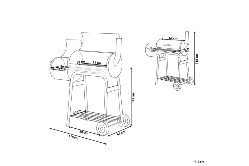 Kolgrill Satah - Utemöbler - Grillar & matlagning utomhus - Kolgrill