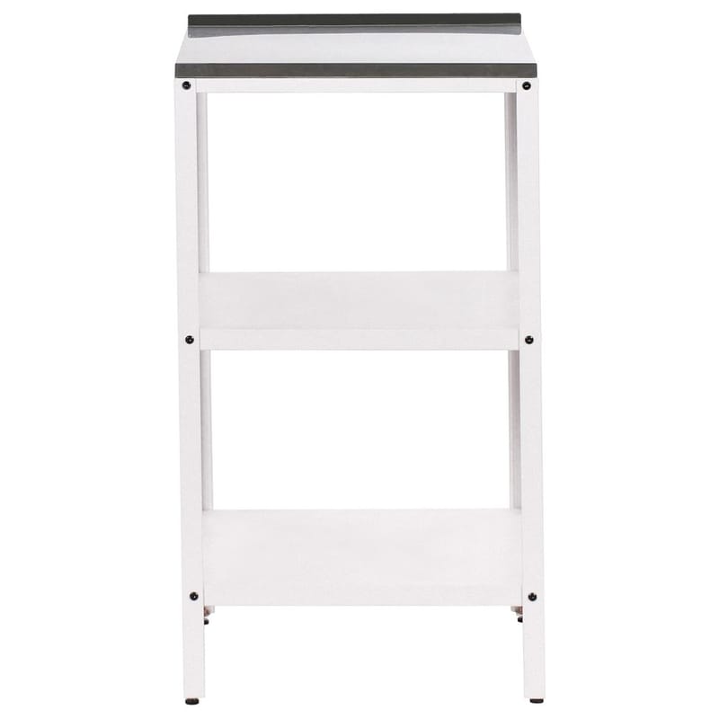 Liten köksö Vilama - Vit, Silver - Utemöbler - Grillar & matlagning utomhus - Utekök