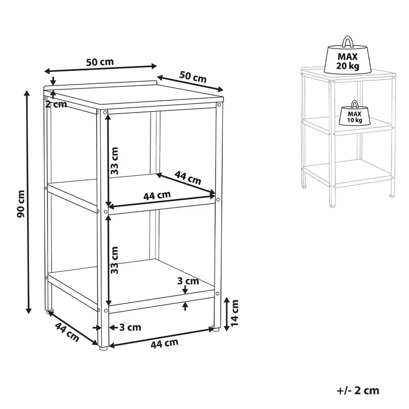 Liten köksö Vilama - Vit, Silver - Utemöbler - Grillar & matlagning utomhus - Utekök