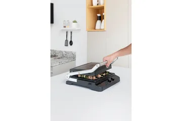 Bordsgrill Black+Decker Borstat Stål Temp Control 2000W - Utemöbler - Grillar & matlagning utomhus - Övriga grillar - Bärbar grill & campinggrill