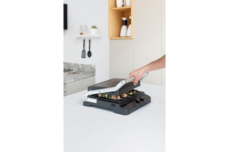 Bordsgrill Black+Decker Borstat Stål Temp Control 2000W - Utemöbler - Grillar & matlagning utomhus - Övriga grillar - Bärbar grill & campinggrill