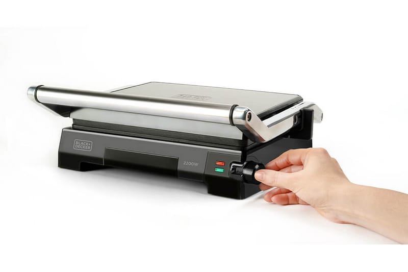 Bordsgrill Black+Decker Temp Control 2200W Borstat Stål - Grå - Utemöbler - Grillar & matlagning utomhus - Övriga grillar - Bordsgrill